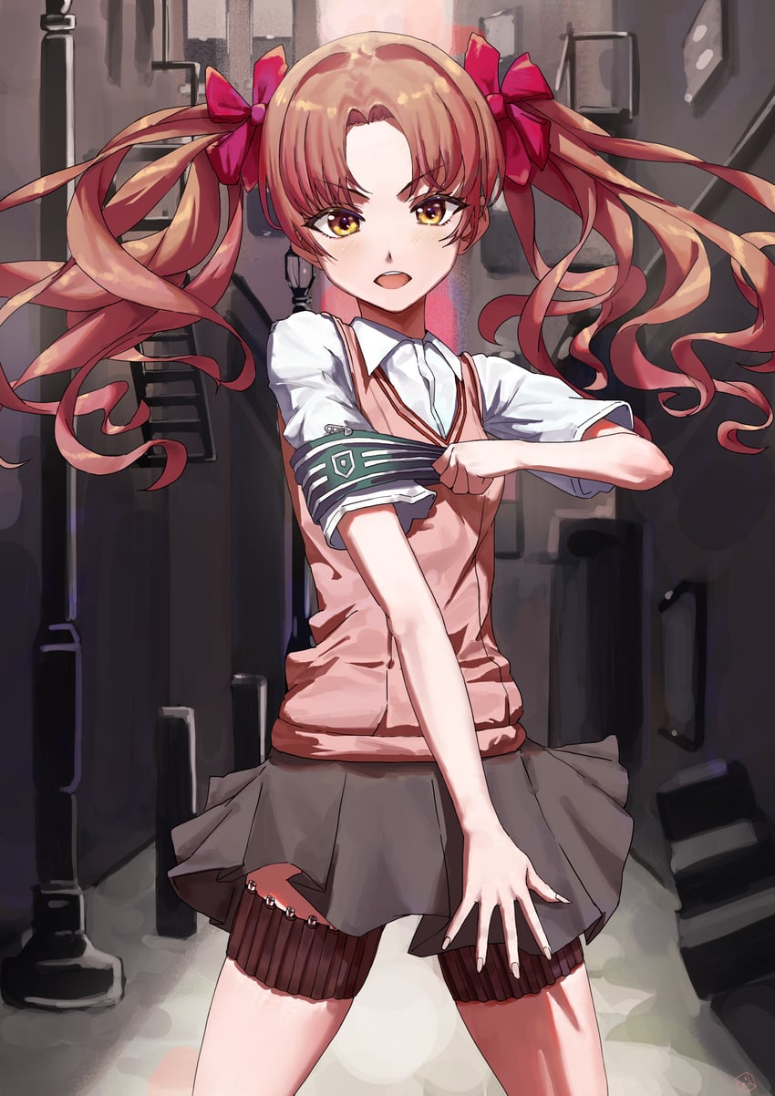 shirai kuroko (toaru majutsu no index and 1 more) drawn by kuuhaku_(pskf2372)