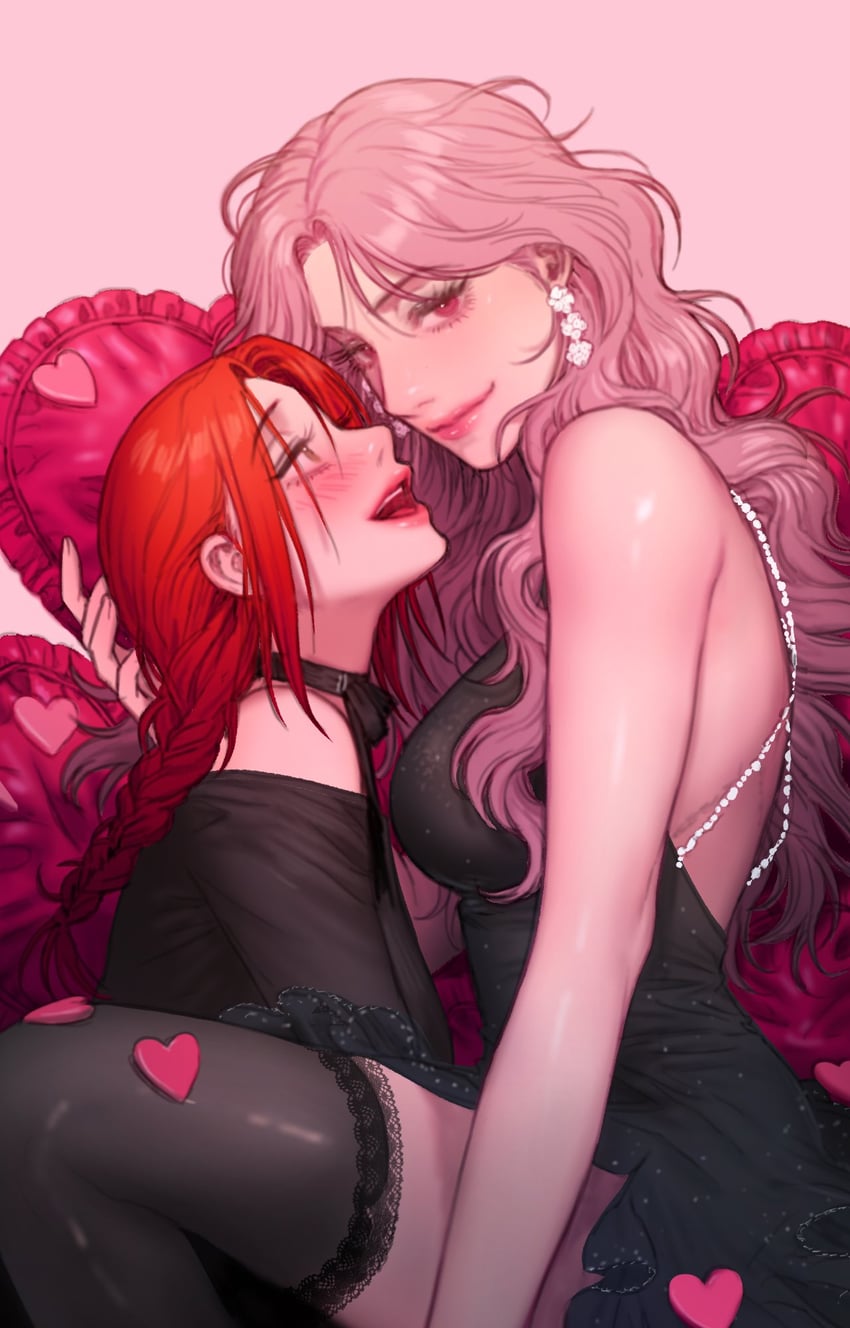 oh hyera and cho minjae (bad thinking diary) drawn by rangrarii