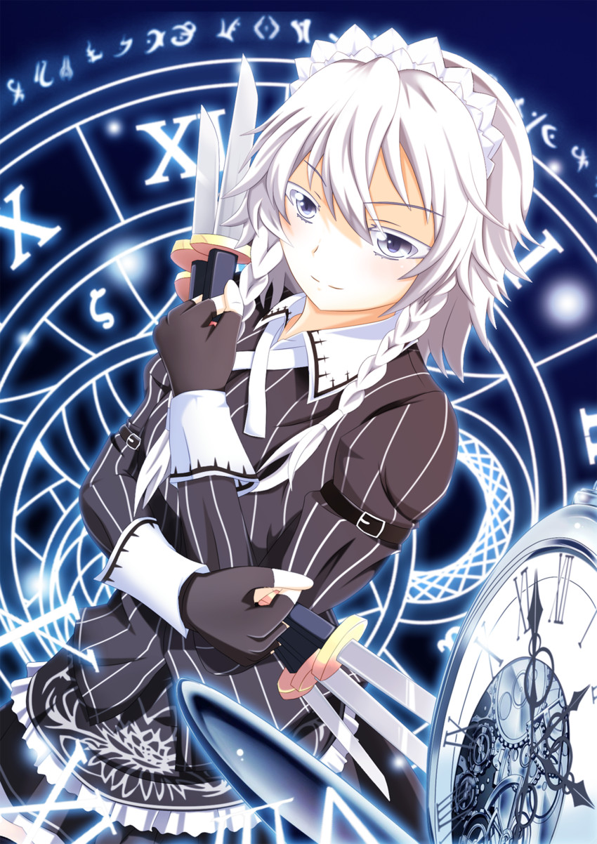 izayoi sakuya (touhou and 1 more) drawn by nugi_(armenci)
