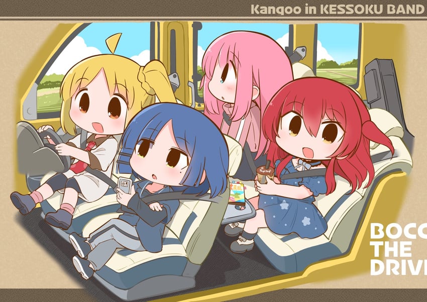 gotoh hitori, kita ikuyo, ijichi nijika, and yamada ryo (bocchi the rock!) drawn by hanomido