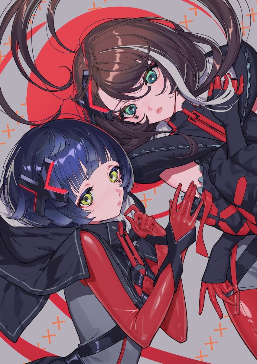 asu and aru (kamitsubaki studio and 1 more) drawn by aburage_(motimotigg20)