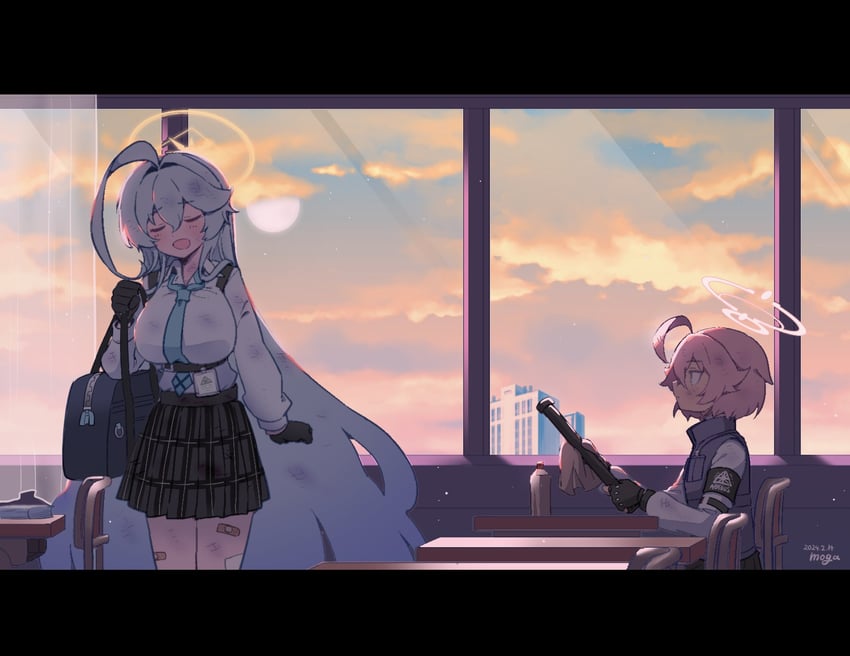 hoshino and yume (blue archive) drawn by tama_(tm_suac)