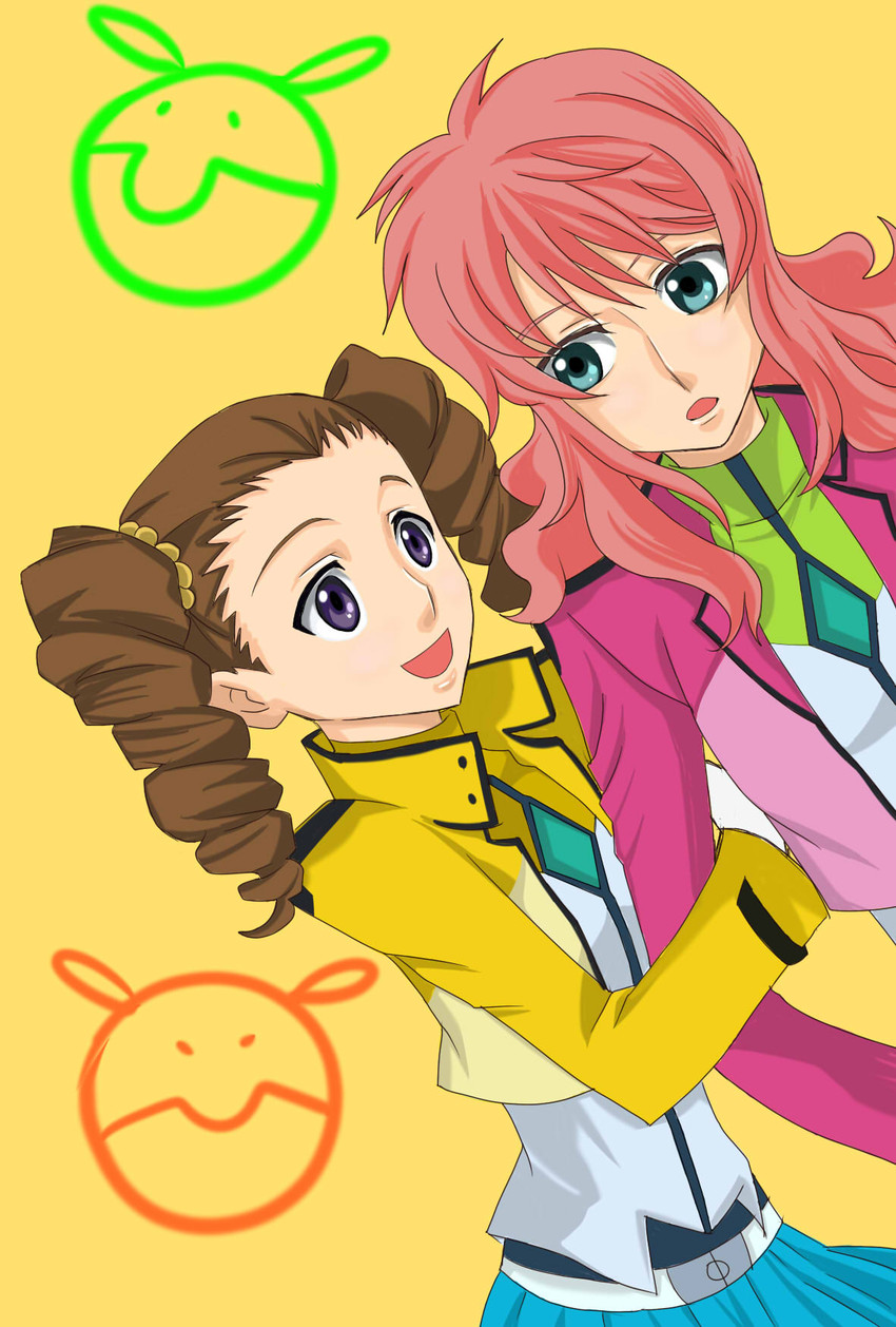 haro, feldt grace, and mileina vashti (gundam and 1 more) drawn by matsu_(artist)