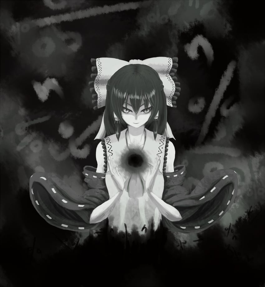 hakurei reimu (touhou and 1 more) drawn by 249lugia