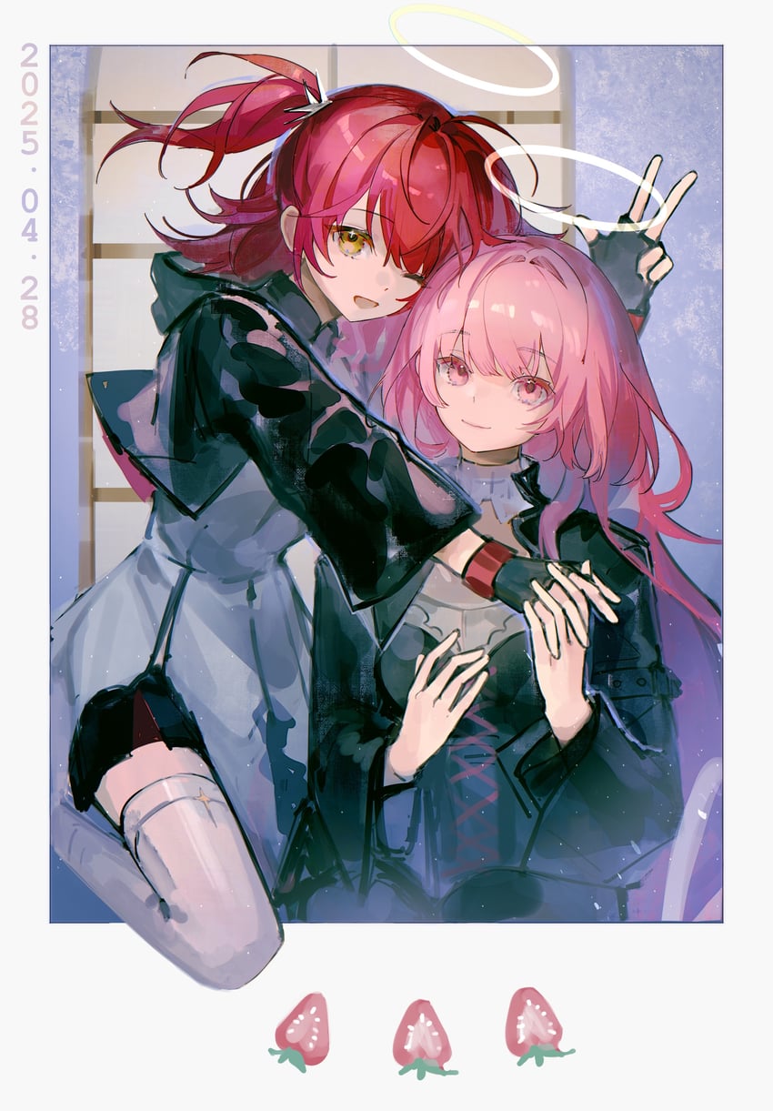 exusiai, lemuen, and exusiai the new covenant (arknights) drawn by yezhi_dun_luobei