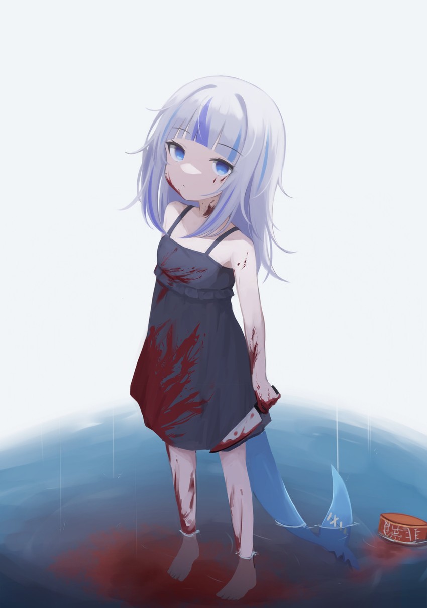 gawr gura (hololive and 1 more) drawn by klaius