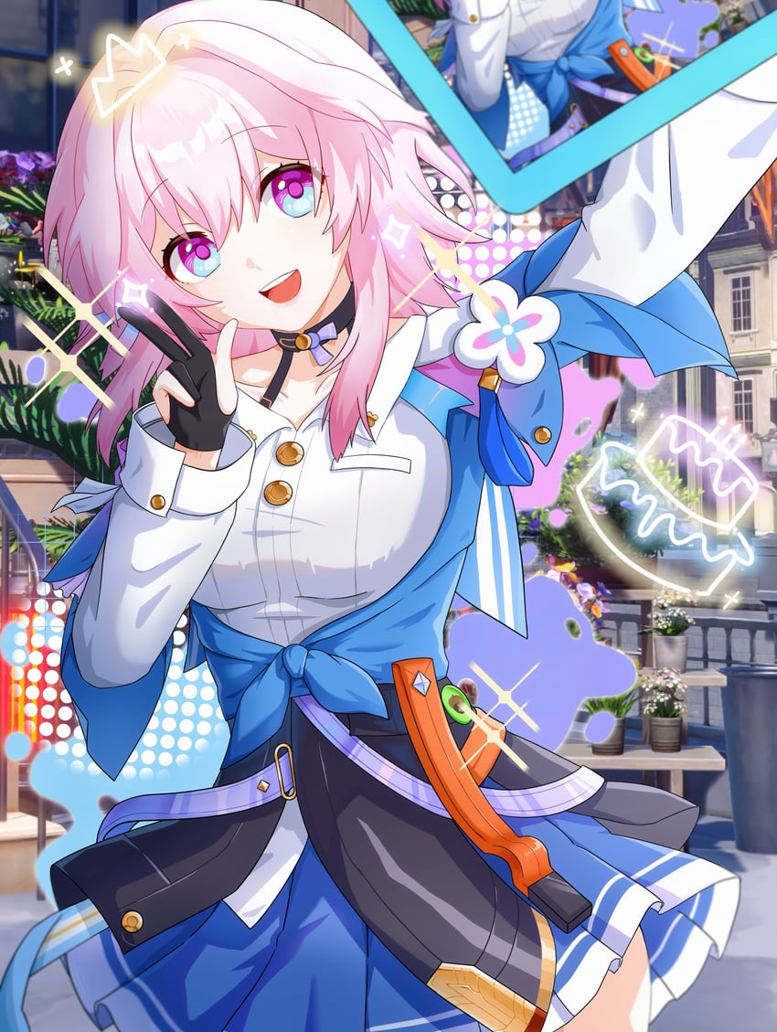 march 7th (honkai and 1 more) drawn by wangyinigetianshadequsiba