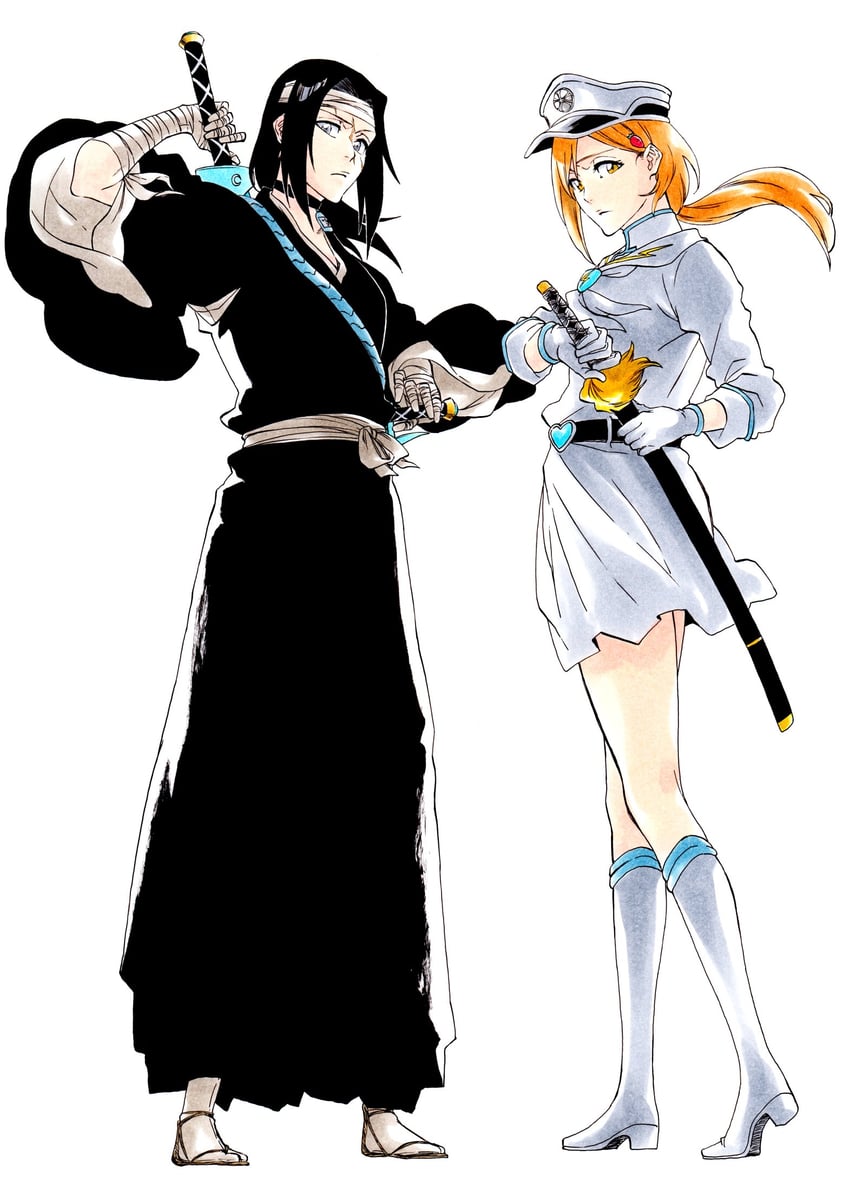 kurosaki karin and kurosaki yuzu (bleach and 1 more) drawn by ken'ichi_(ken1ro_u)