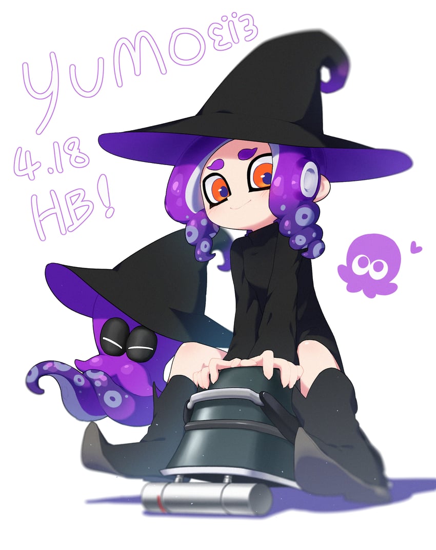 octoling player character and octoling girl (splatoon and 1 more) drawn by ichijip_app