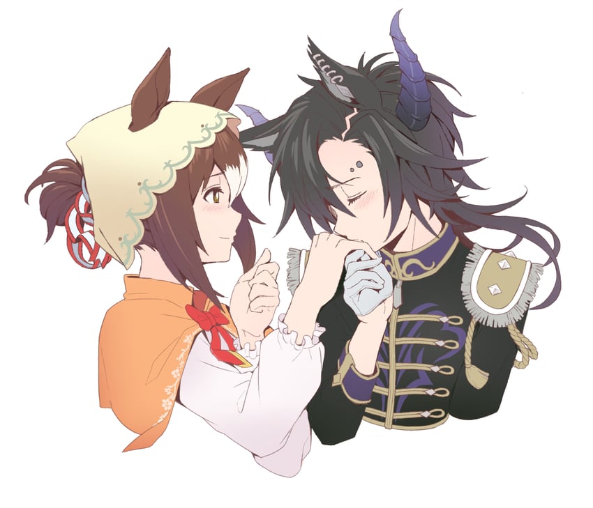 air shakur and fine motion (umamusume) drawn by sinnra_art