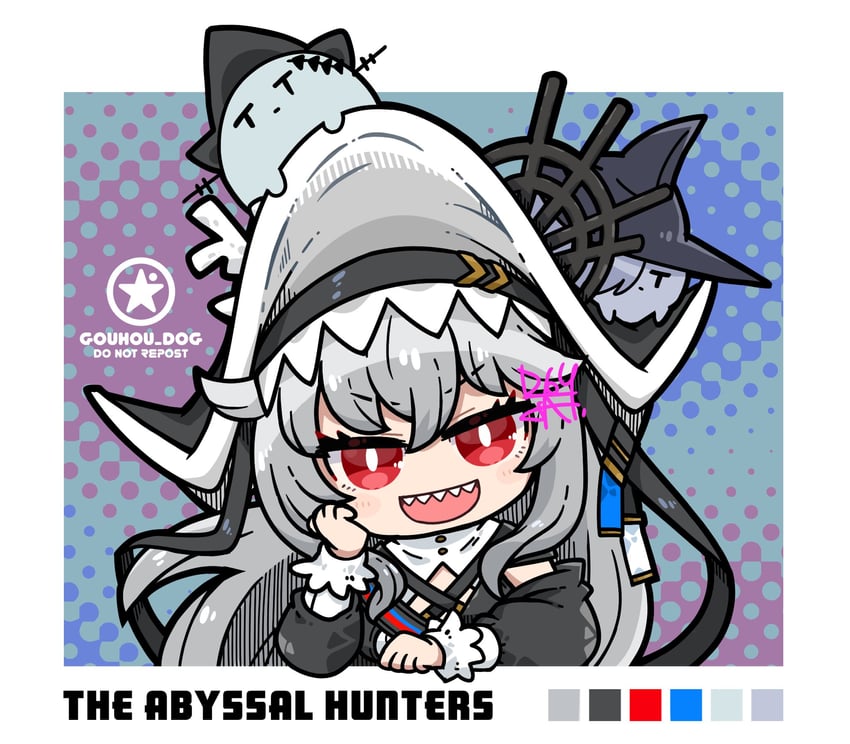 skadi, specter, skadi the corrupting heart, specter the unchained, and gladiia (arknights) drawn by dog-san