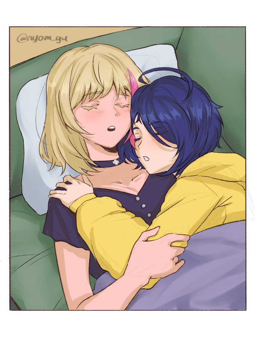 ooto ai and kawai rika (wonder egg priority) drawn by nyom_gu