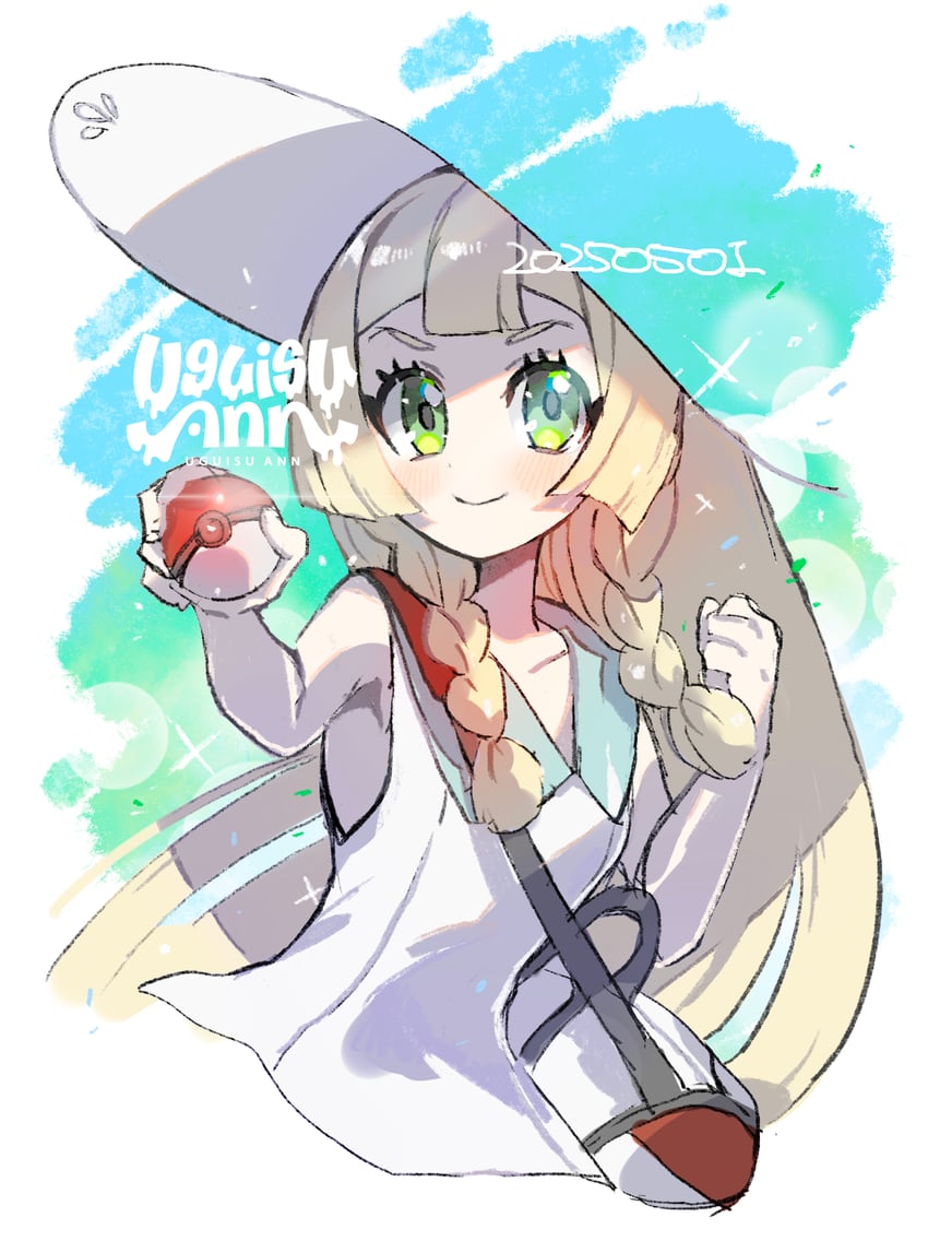 lillie (pokemon and 1 more) drawn by uguisu_ann