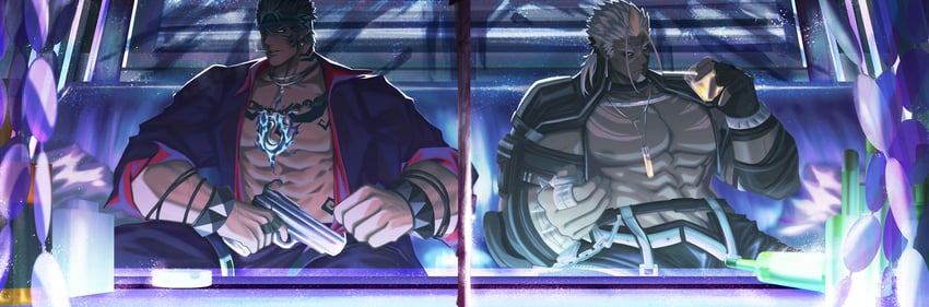 tangaroa, bidziil, and tangaroa mugen (tokyo afterschool summoners and 1 more) drawn by buegnahrnc9m9lh