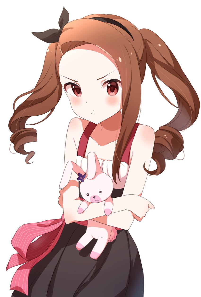 minase iori and usa-chan (idolmaster and 2 more) drawn by buchi_(y0u0ri_)