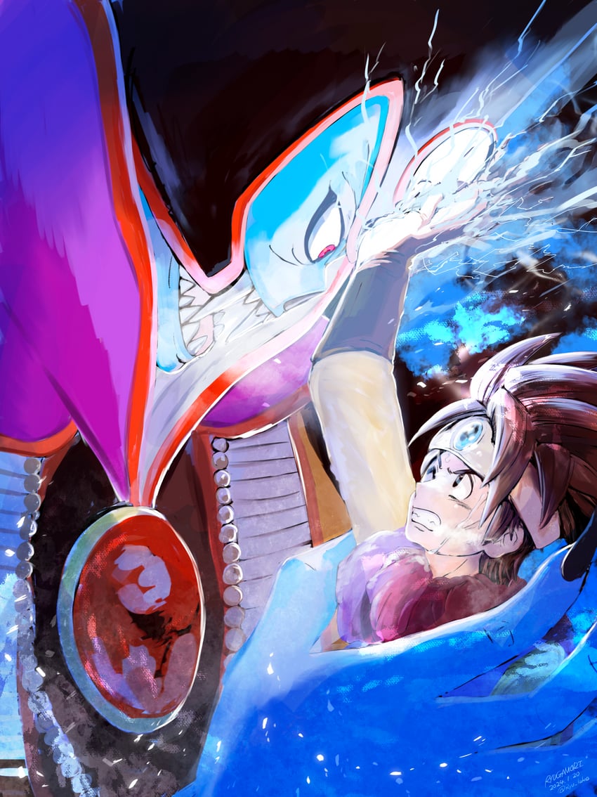 roto, hero, and zoma (dragon quest and 1 more) drawn by ryu_gamori