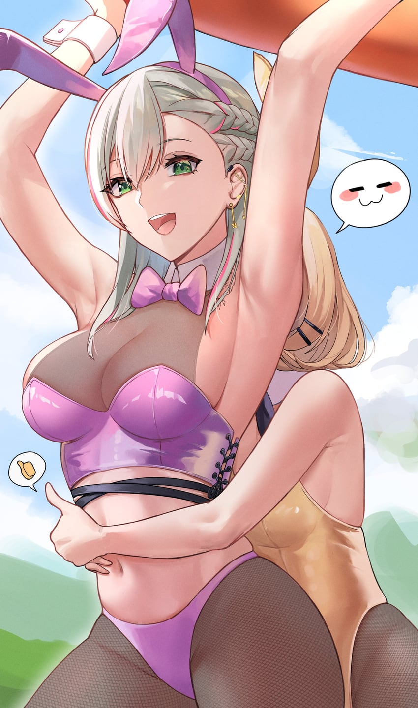 millie parfait and miyu ottavia (nijisanji and 3 more) drawn by dobure18