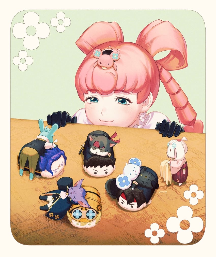 ryunosuke naruhodo, kazuma asogi, barok van zieks, herlock sholmes, iris wilson, and 6 more (ace attorney and 1 more) drawn by amemomism