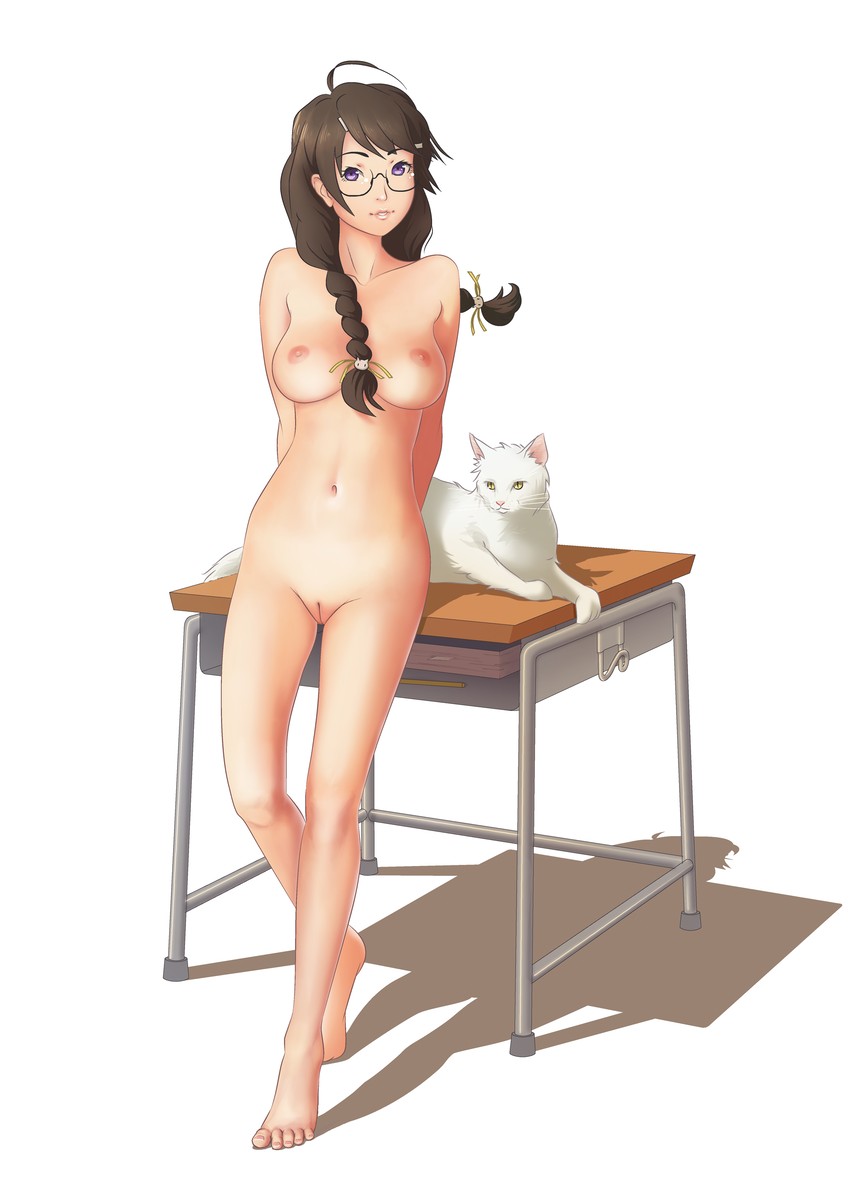 hanekawa tsubasa (monogatari and 2 more) drawn by hy136