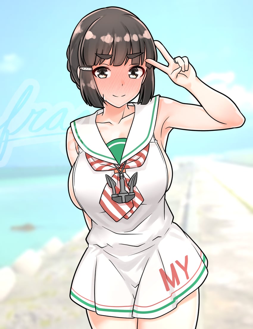 myoukou and libeccio (kantai collection) drawn by furaggu_(frag_0416)
