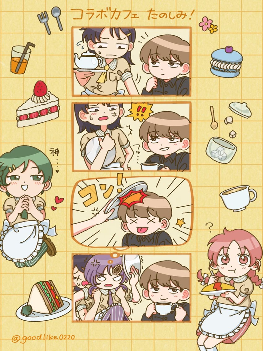 hatono chihiro, kouyama rin, fujii ayame, uchida momo, and takami kouki (futsuu no keion-bu) drawn by goodlike0220