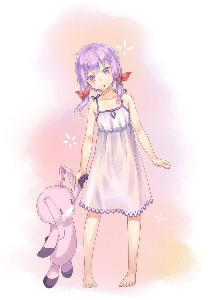 yuzuki yukari (vocaloid and 1 more) drawn by doonatsu.