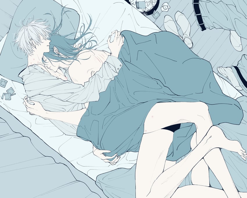 gojou satoru and getou suguru (jujutsu kaisen) drawn by u_(r_k_g_k)