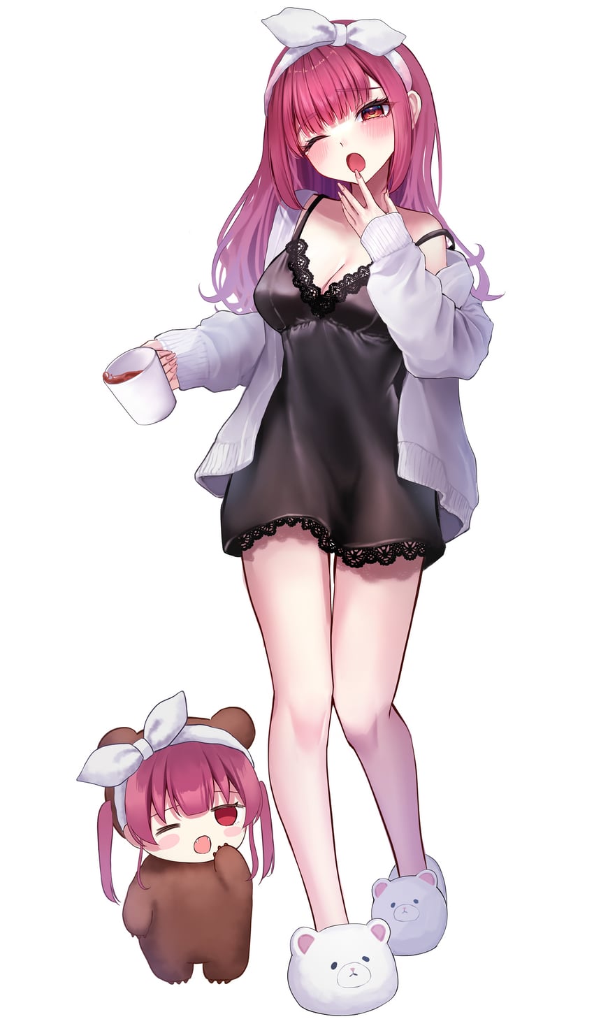 houshou marine and houshou kumarine (hololive) drawn by scarf_(50464982)