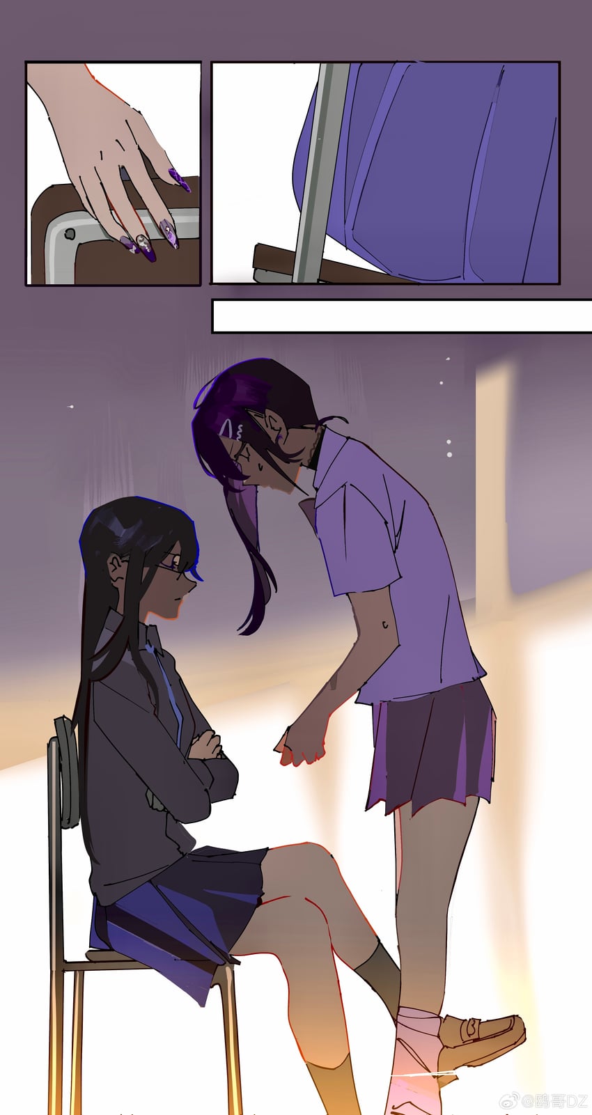 ayame en and yuri chie (original) drawn by ouge_dz