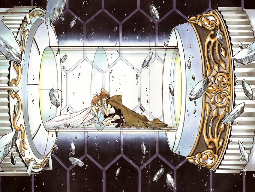 sakura hime and xiaolang (tsubasa chronicle) drawn by clamp_(circle)