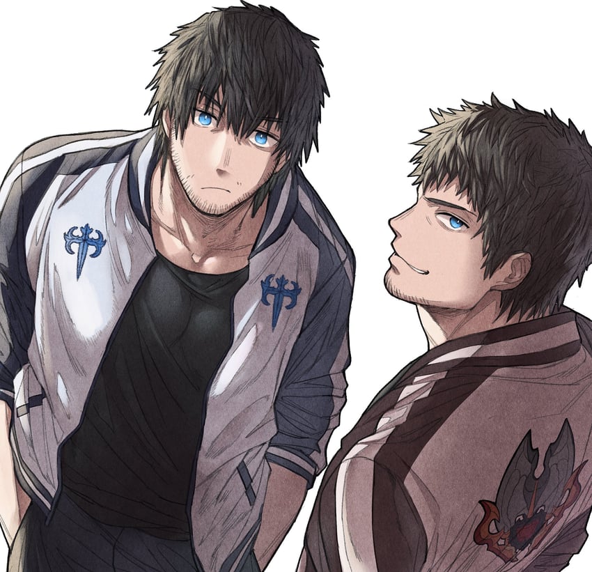 warrior of light, adventurer, and ardbert hylfyst (final fantasy and 1 more) drawn by zanki