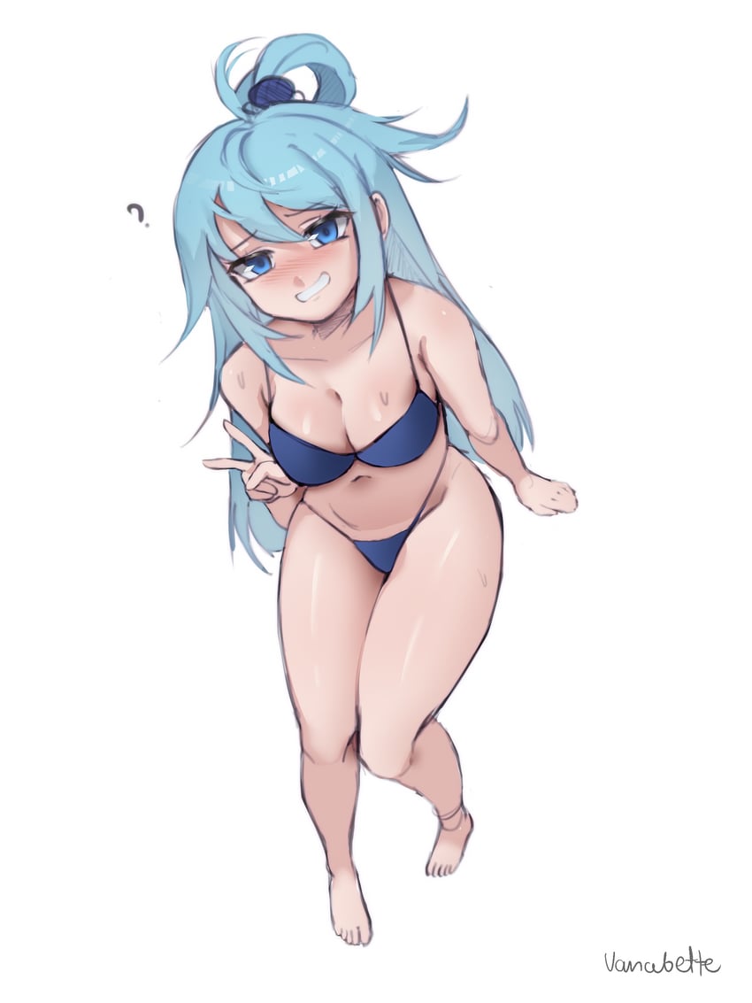 aqua (kono subarashii sekai ni shukufuku wo!) drawn by vanabette