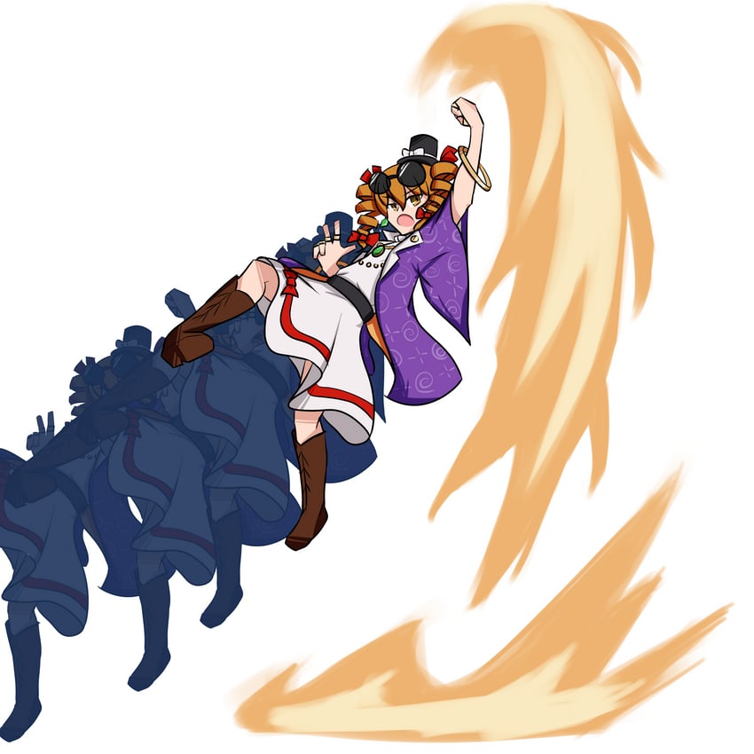 yorigami jo'on and naoto kurogane (touhou and 1 more) drawn by avian_zebra