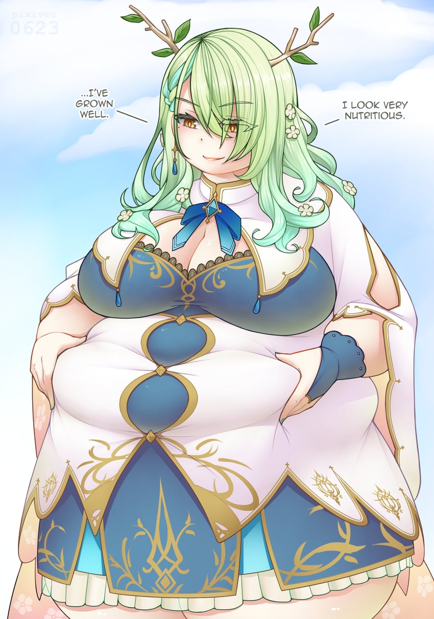 ceres fauna (hololive and 1 more) drawn by iveo
