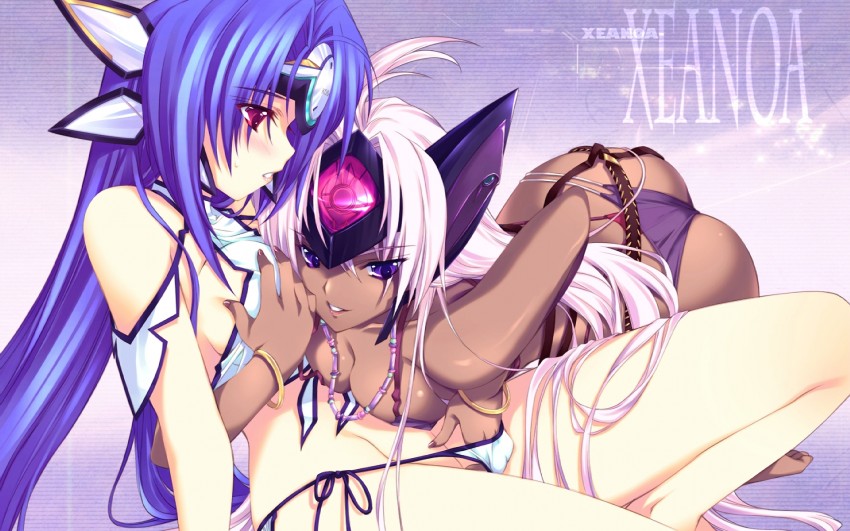 kos-mos, t-elos, and kos-mos ver. 4 (xenosaga and 1 more) drawn by iizuki_tasuku