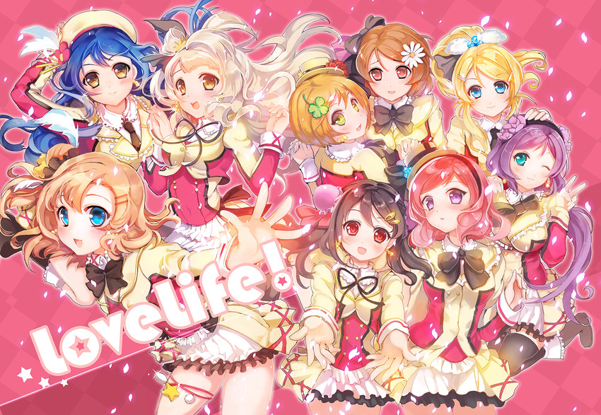 nishikino maki, tojo nozomi, sonoda umi, yazawa nico, ayase eli, and 4 more (love live! and 1 more) drawn by sibyl