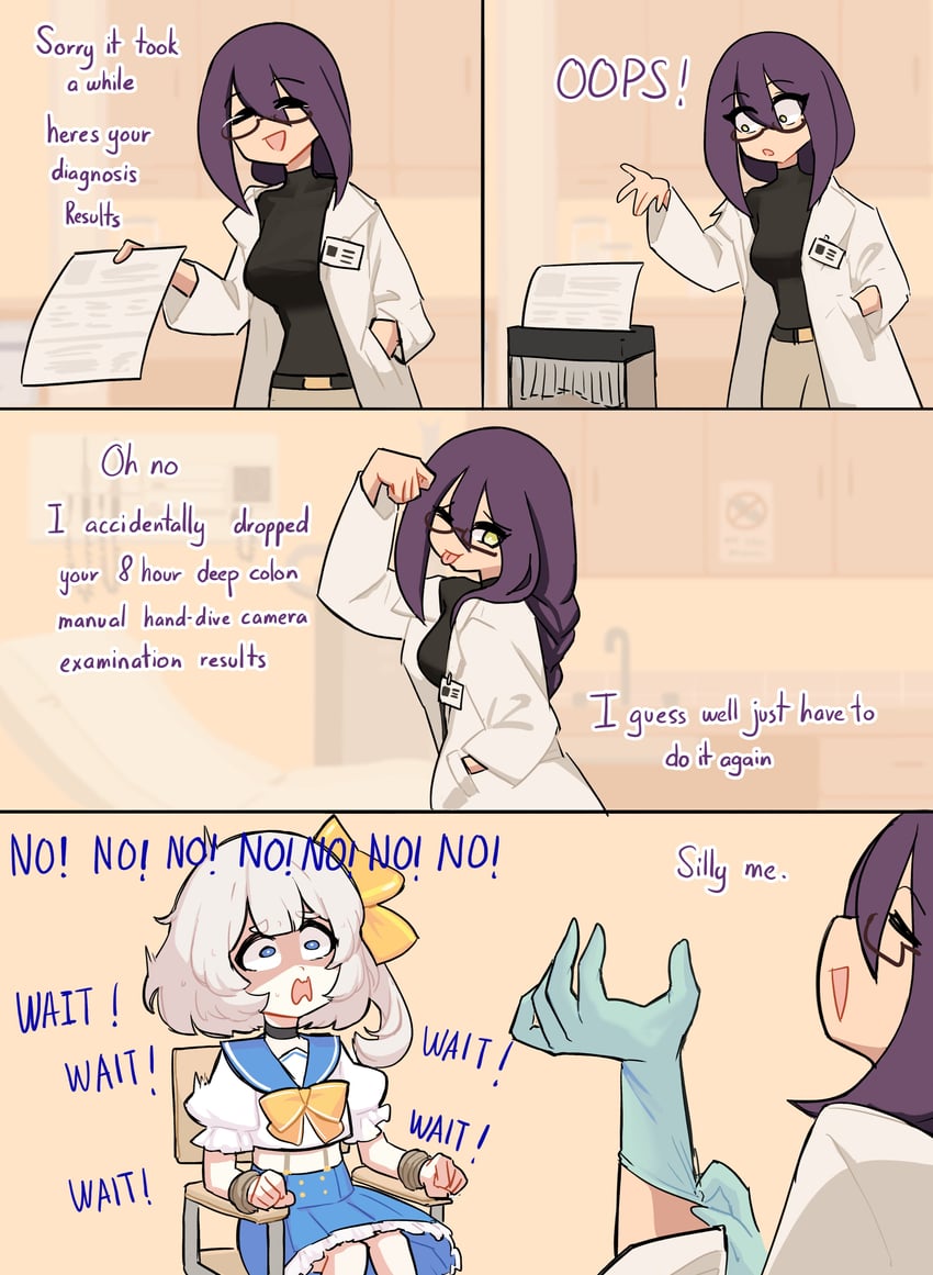 marimari and doctor (original and 1 more) drawn by centurii-chan