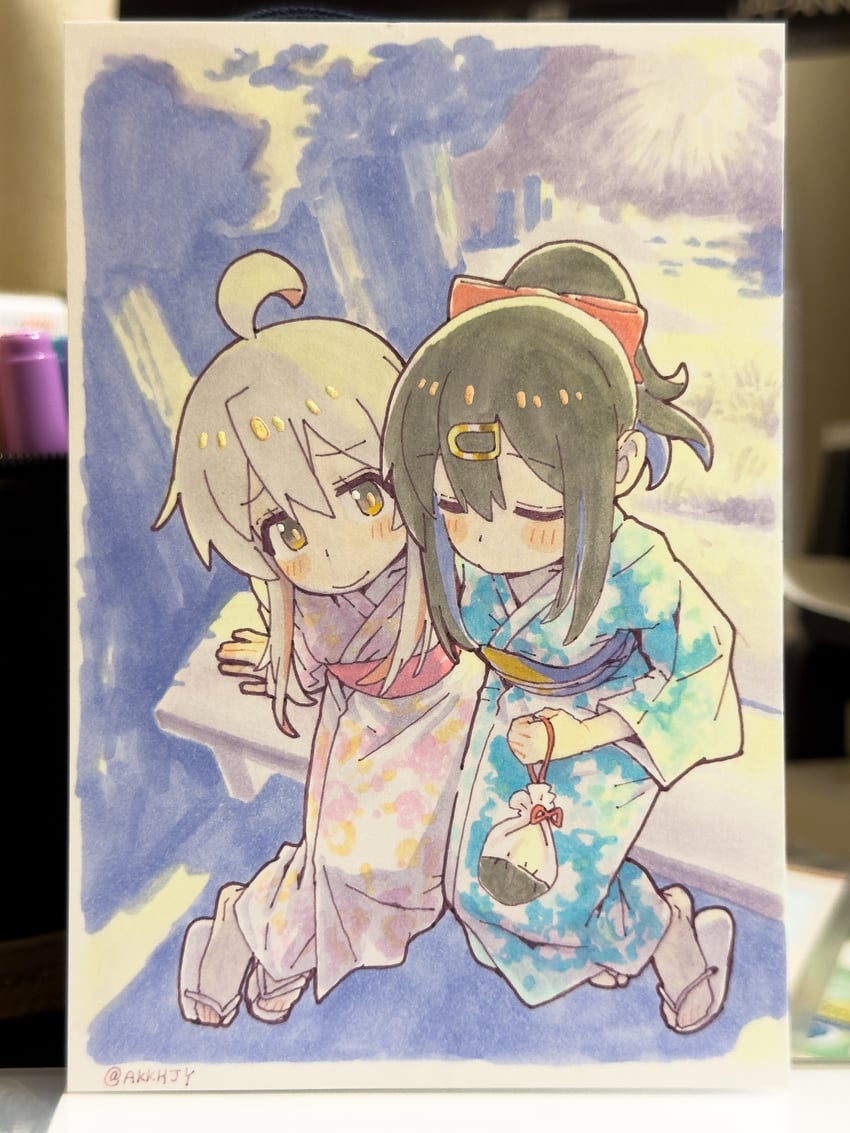 oyama mahiro and oyama mihari (onii-chan wa oshimai!) drawn by matado_(almukha)