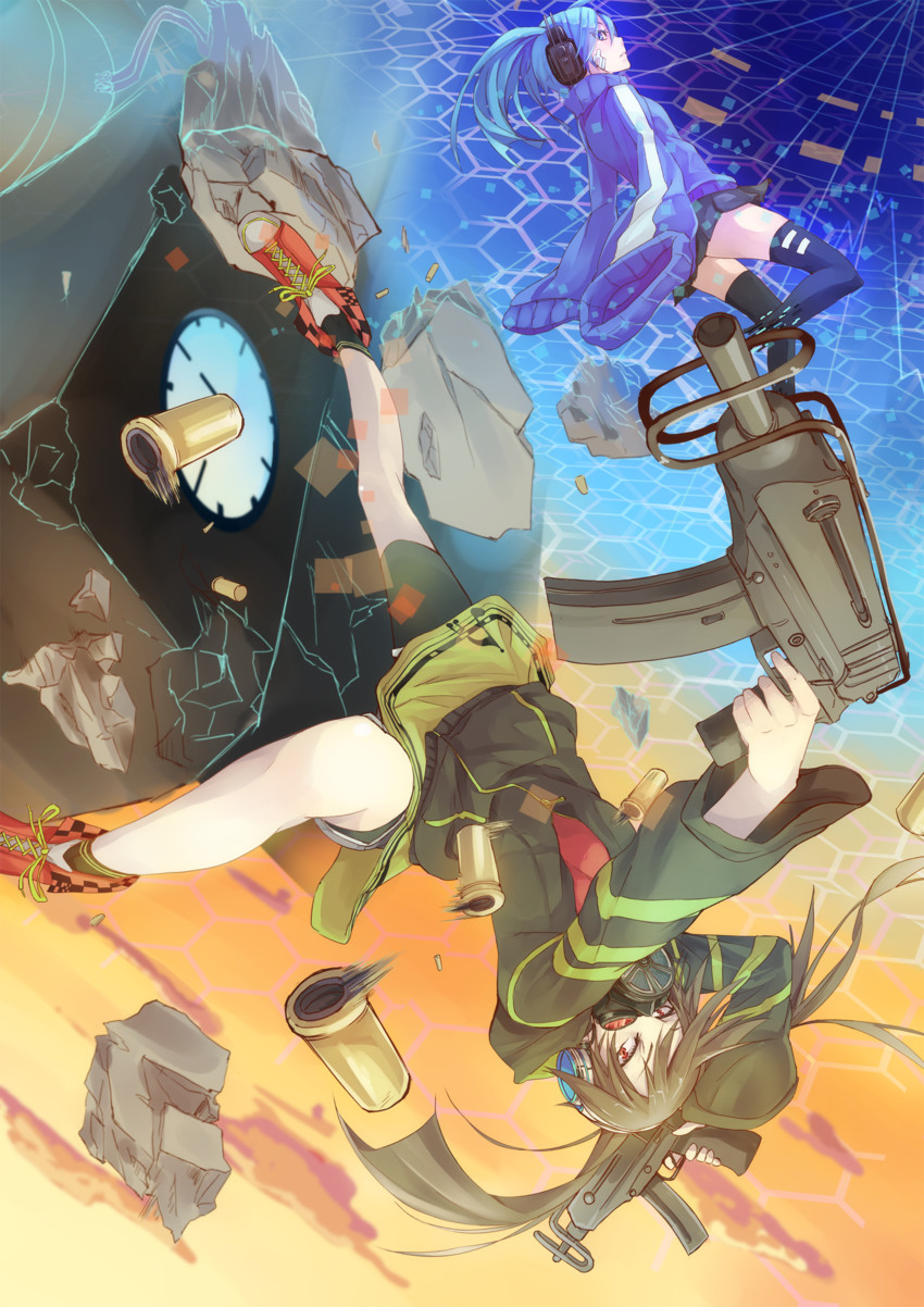 ene and enomoto takane (kagerou project) drawn by fu-ta