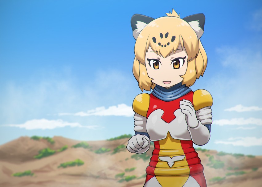 jaguar and jet jaguar (kemono friends and 1 more) drawn by ueyama_michirou