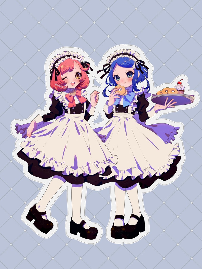 ayase naru and rinne (pretty series and 2 more) drawn by mea_(meari_mr)