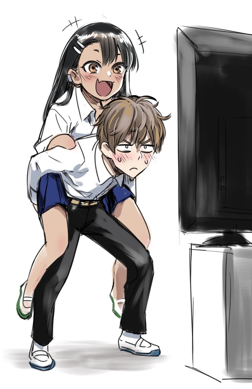 nagatoro hayase and hachiouji naoto (ijiranaide nagatoro-san) drawn by 774_(nanashi)