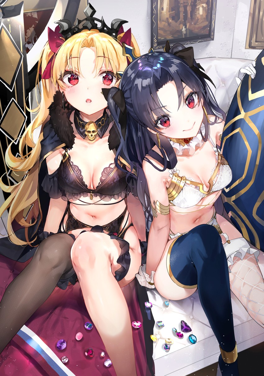 ereshkigal and ishtar (fate and 1 more) drawn by nekometaru