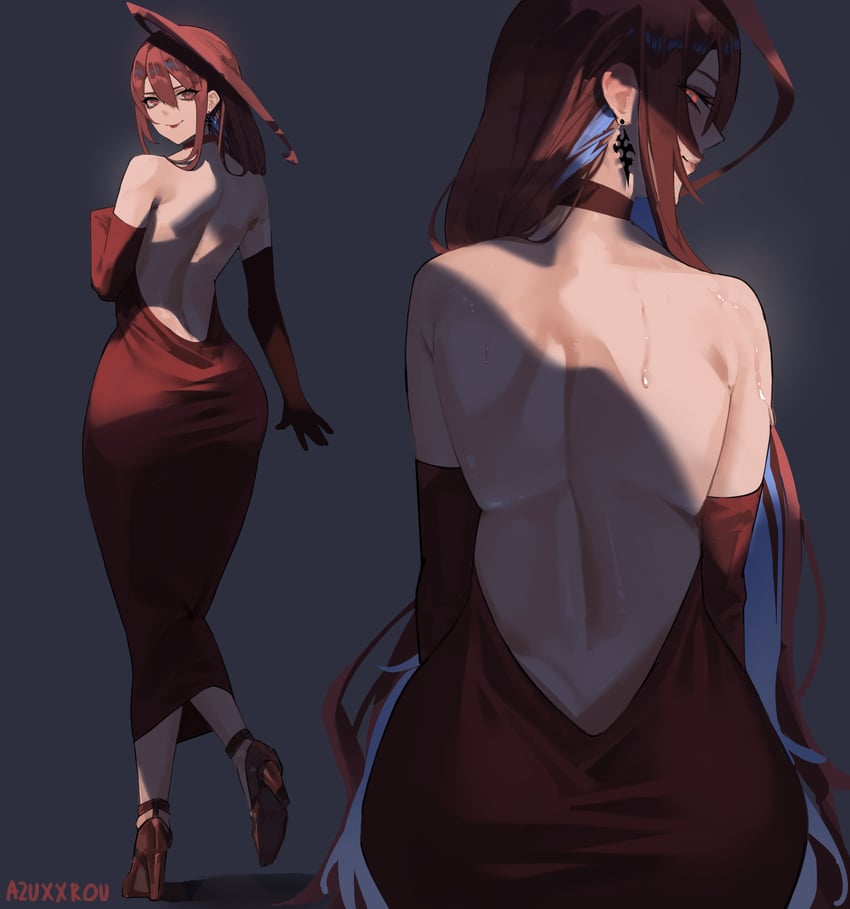 elizabeth rose bloodflame (hololive and 1 more) drawn by azisugito