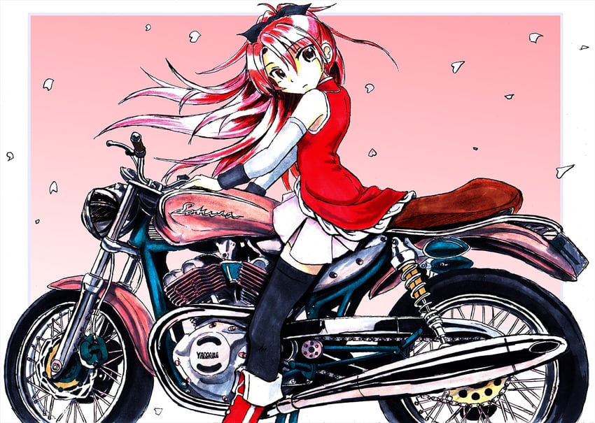 sakura kyoko (mahou shoujo madoka magica) drawn by nishimiya_makoto