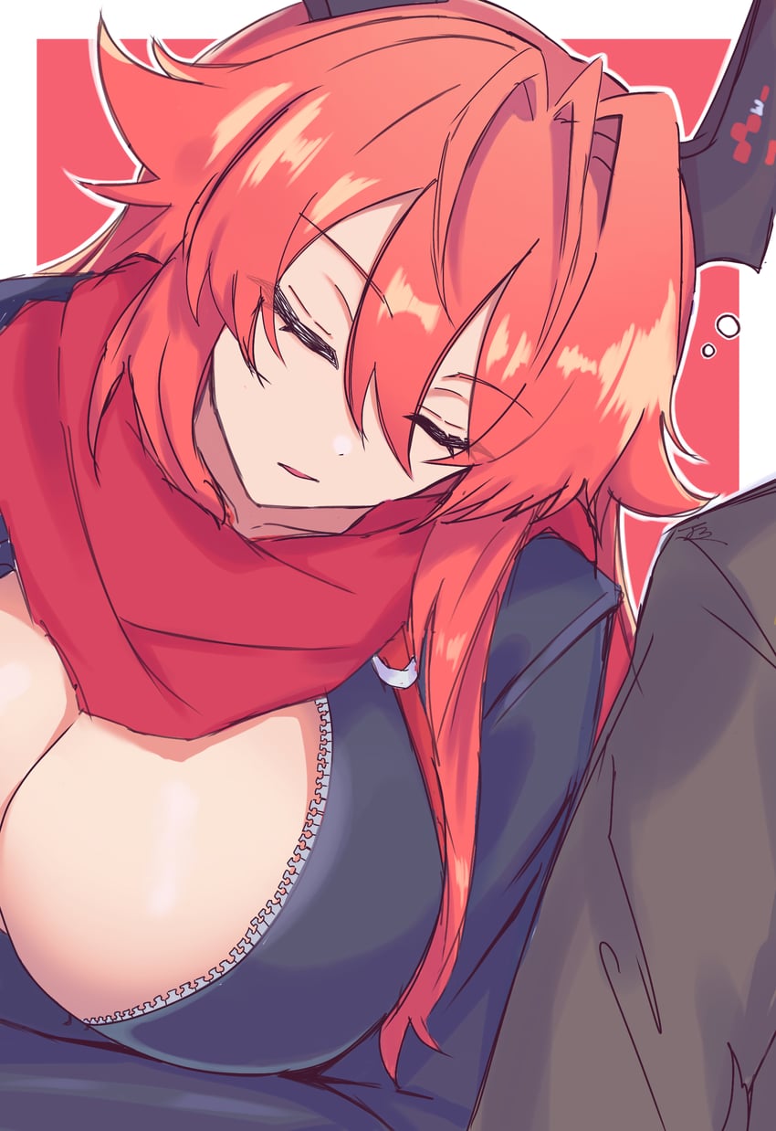 commander and red hood (goddess of victory: nikke) drawn by jin_(jjj)