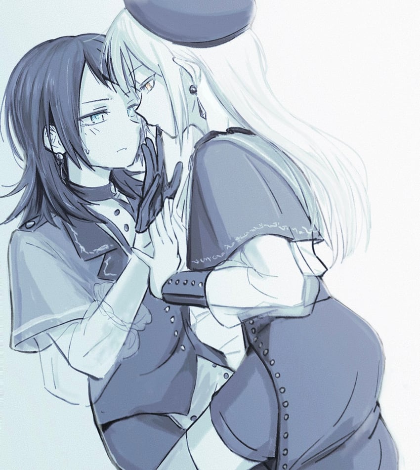 wakaba mutsumi, yahata umiri, mortis, and timoris (bang dream! and 1 more) drawn by yakaze_(yakaze1604)