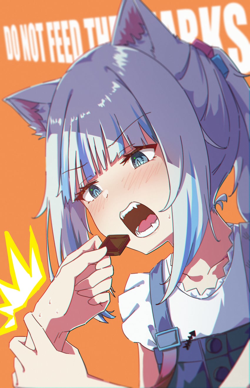 gawr gura (hololive and 1 more) drawn by jl_tan