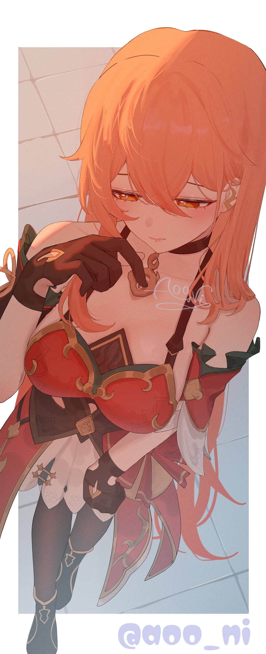 guinaifen (honkai and 1 more) drawn by aooni_09