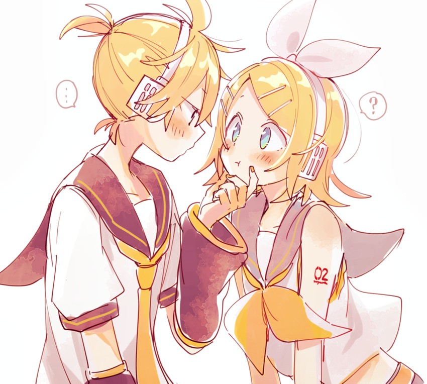 kagamine rin and kagamine len (vocaloid) drawn by suzumi_(fallxalice)